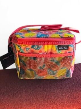 Polar pack Coral Tropical Print Lunch Cooler Bag